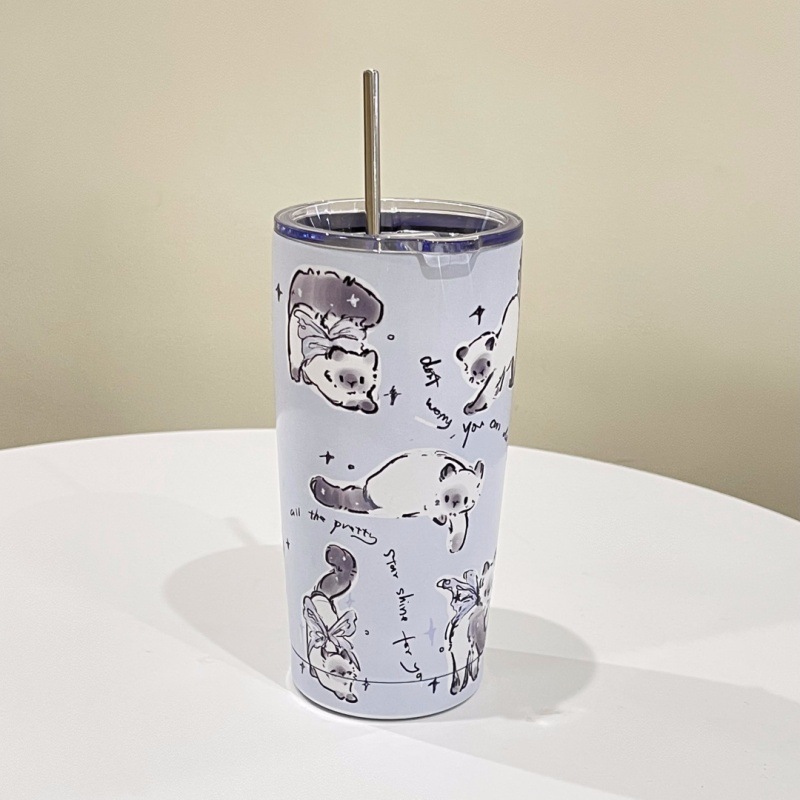 Original 2023 nueva taza de vacío portátil taza de agua taza de gran capacidad portátil de alta apariencia de acero inoxidable