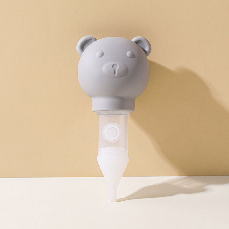 Aspirador Nasal Anti-reflujo para Bebé de Plástico para Limpieza Nasal de Recién Nacidos