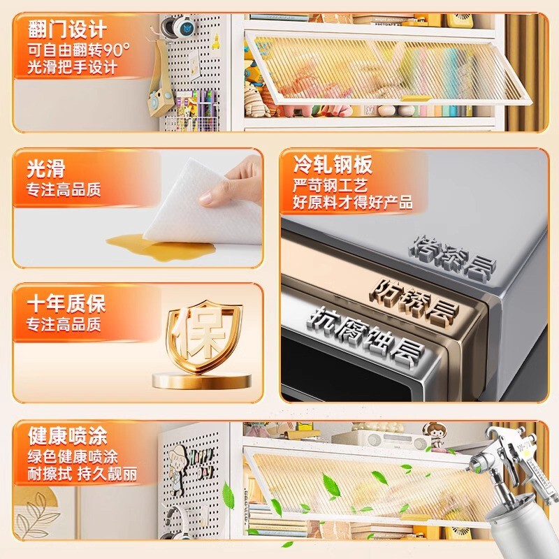 スチール製下駄箱、防塵玄関ドア、玄関キャビネット、新しい人気の大容量鉄製跳ね上げドア多層靴ラック|undefined