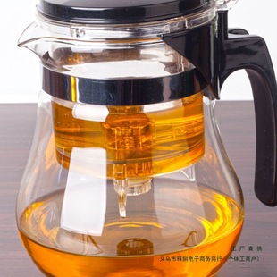 凯立重压耐热玻璃飘逸杯可拆洗过滤内胆花茶玲玲杯茶具茶壶冲茶器