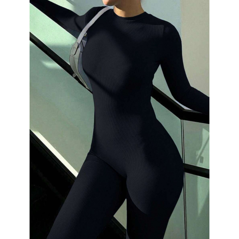 E 77021 Aliexpress transfronterizo comercio exterior agencia de nuevos pantalones de manga larga de color sólido