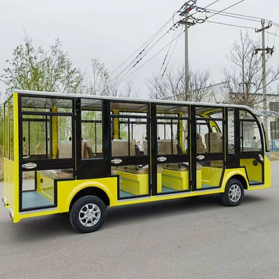 Closed-Type Bus-Style Sightseeing Vehicle with 14 Elektrikli qolf avtomobilləri