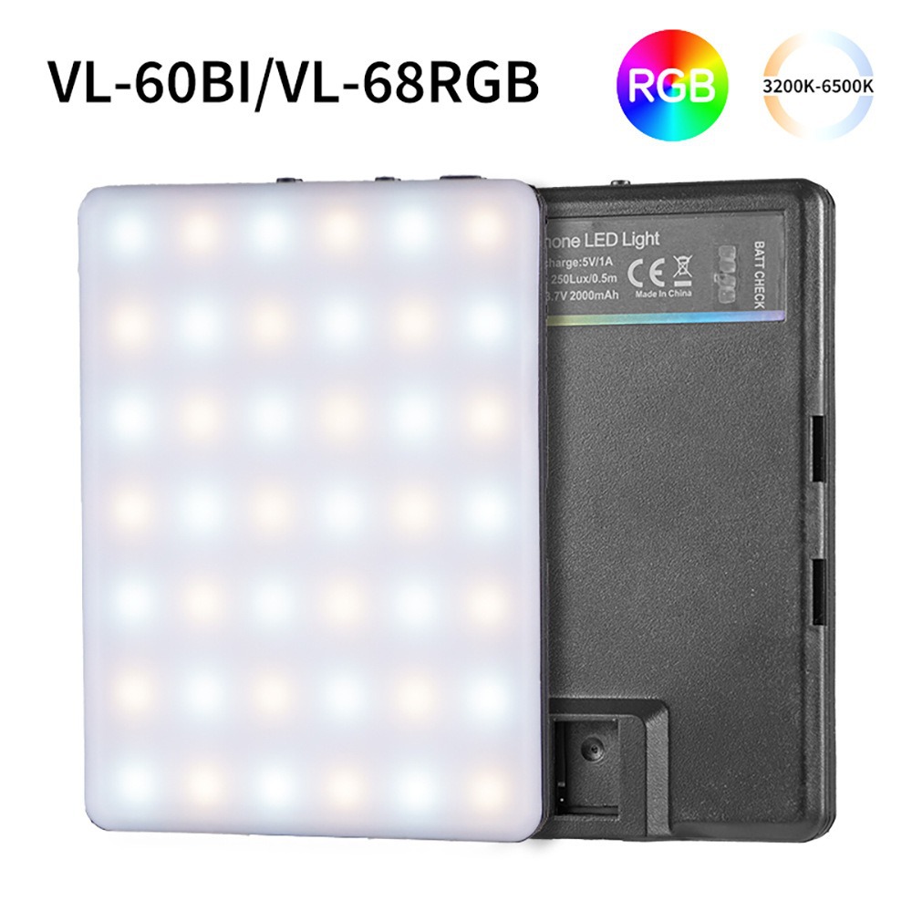 Fotografía de teléfono móvil de bolsillo luz de compensación de transmisión en vivo portátil foto reflector tricolor luz suave LED luz de compensación de panel plano