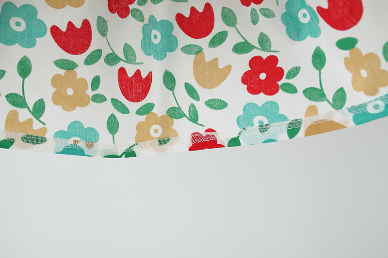 Loose Fit Type Cute Flower Soft Treatment Girls Dresses