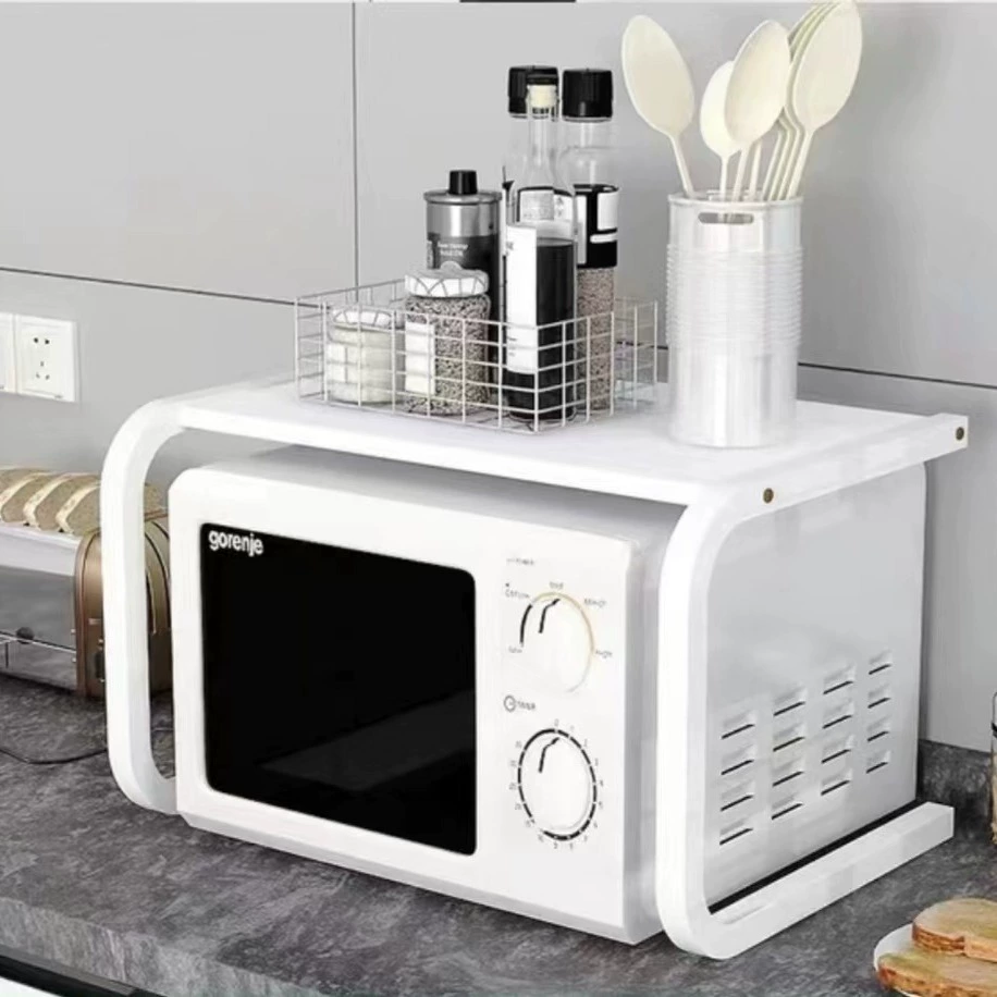 Кухонный стеллаж/table desktop storage rack хранение миски полка чаши микроволновка многофункциональная стальная рама