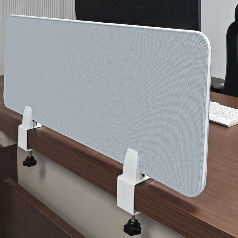 Office desk screen partition, office workstation desktop screen, grid-style, no-drill installation, prevents items from falling, fabric screen partition Office desk screen partition, office workstation desktop screen, grid-style, no-drill installation, prevents items from falling, fabric screen partition