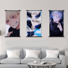 咒术回战动漫二次元周边卷轴装饰画虎杖悠仁伏黑惠钉崎野蔷薇挂画