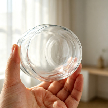 Taza de Vidrio de Doble Capa de Vidrio de Borosilicato con Aislamiento Térmico para Hogar