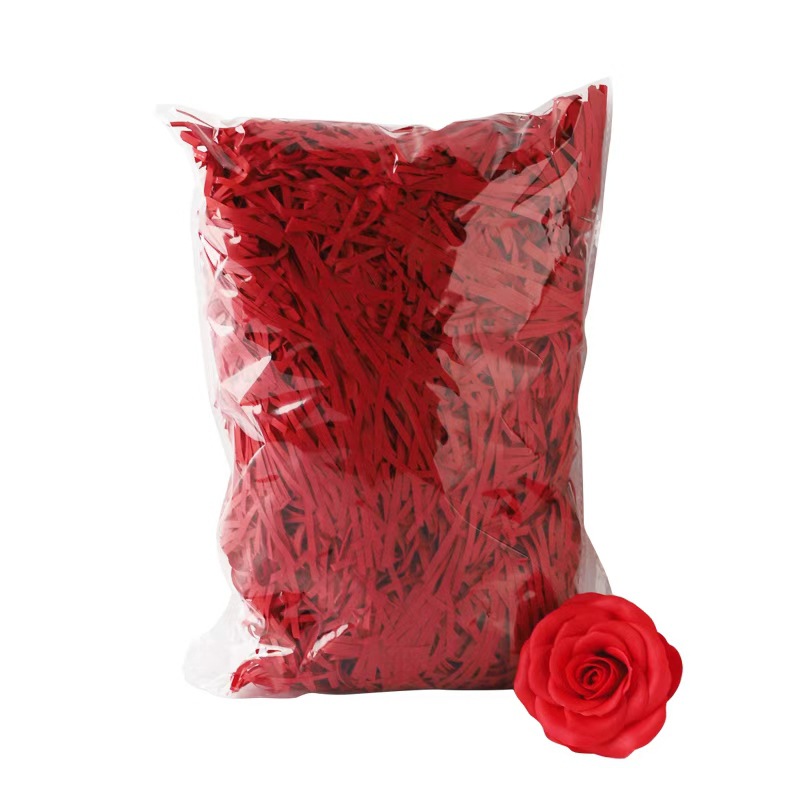 1000g de papel de paja Laffei en stock plegado regalo de papel triturado envasado caja de regalo de relleno de papel triturado kg