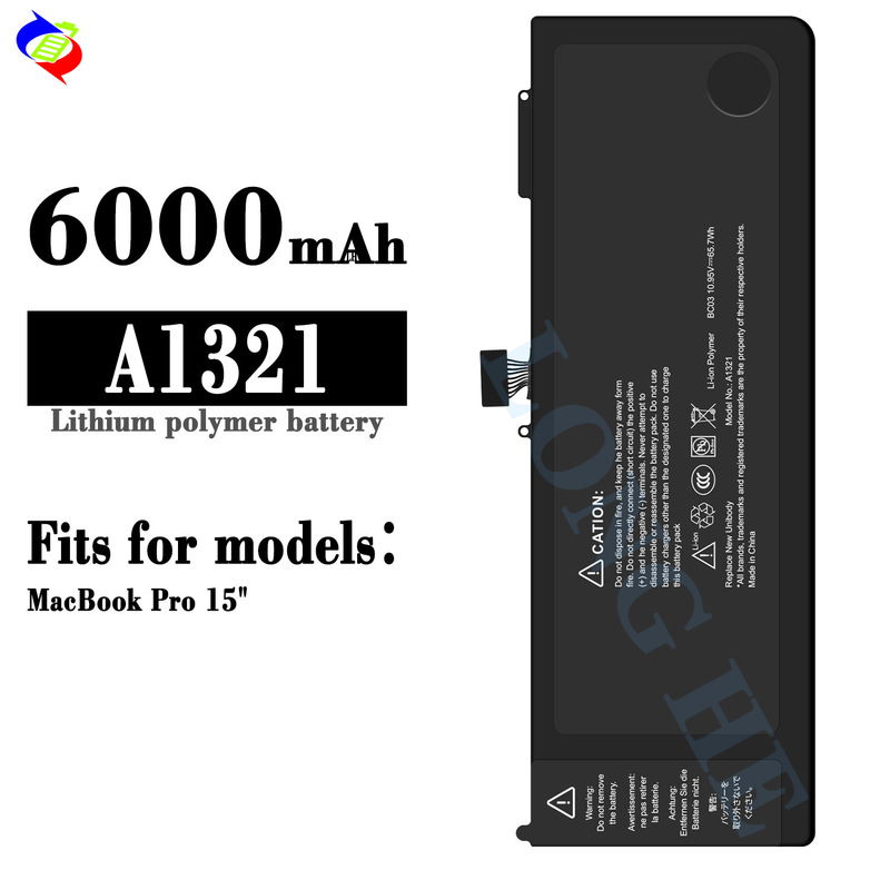 Suitable for Apple Macbookpro 15inch A1286/Mc371/A132 Notebook Battery 6600Mah Wholesale