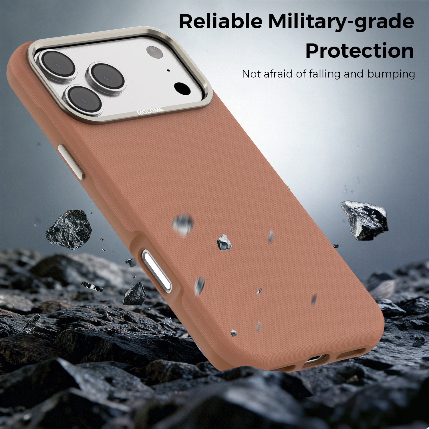 Ốp lưng điện thoại từ tính công nghệ vải dệt cho iPhone 17, 16 Pro Max, 15 — Cam, Xanh dương, Đen, Xanh lá chi tiết 18