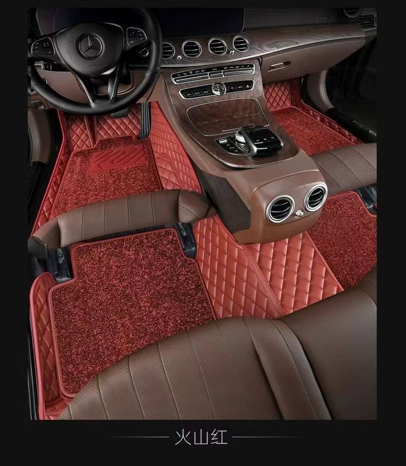 Special car mat fully surrounded by five-seat double-layer universal environmental protection tasteless dirt-resistant wear-resistant high-end foot mat