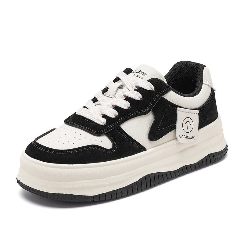 Zapatillas Deportivas Blancas Augu Shiden para Mujer, Primavera 2026, Estilo Hong Kong, Retro, con Suela Gruesa, Casuales y Modernas