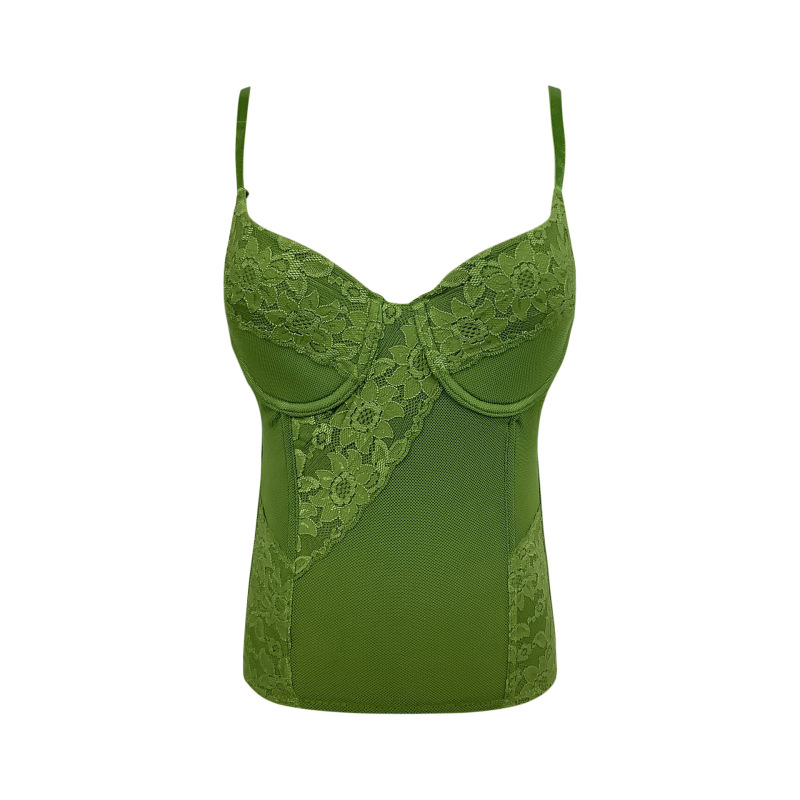 Sexy Lace Breathable High-Quality Women's Body Shaping Waist and Abdomen Slimming Belt with Integrated Chest Pad and Strap Bra Lingerie Sexy Lace Breathable High-Quality Women's Body Shaping Waist and Abdomen Slimming Belt with Integrated Chest Pad and Strap Bra Lingerie
