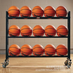 Cross-Border Popular Storage Basket Ball Rack Ball Storage Basket Mobile Ball Frame Cart Ball Basket Basketball Rack Football Rack