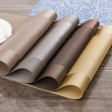 高档北欧式PVC餐垫四角餐垫防滑耐热餐盘垫 对角西餐垫餐垫