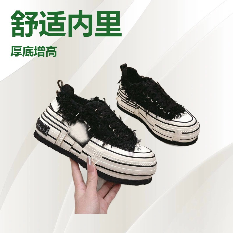 XVE欧洲站潮女2025春季新款帆布透气休闲板鞋时尚百经典低帮帆布