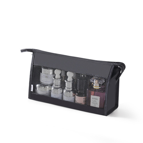 Makeup storage bag travel portable toiletry bag storage women's bath bag mesh makeup bag triangular bag portable