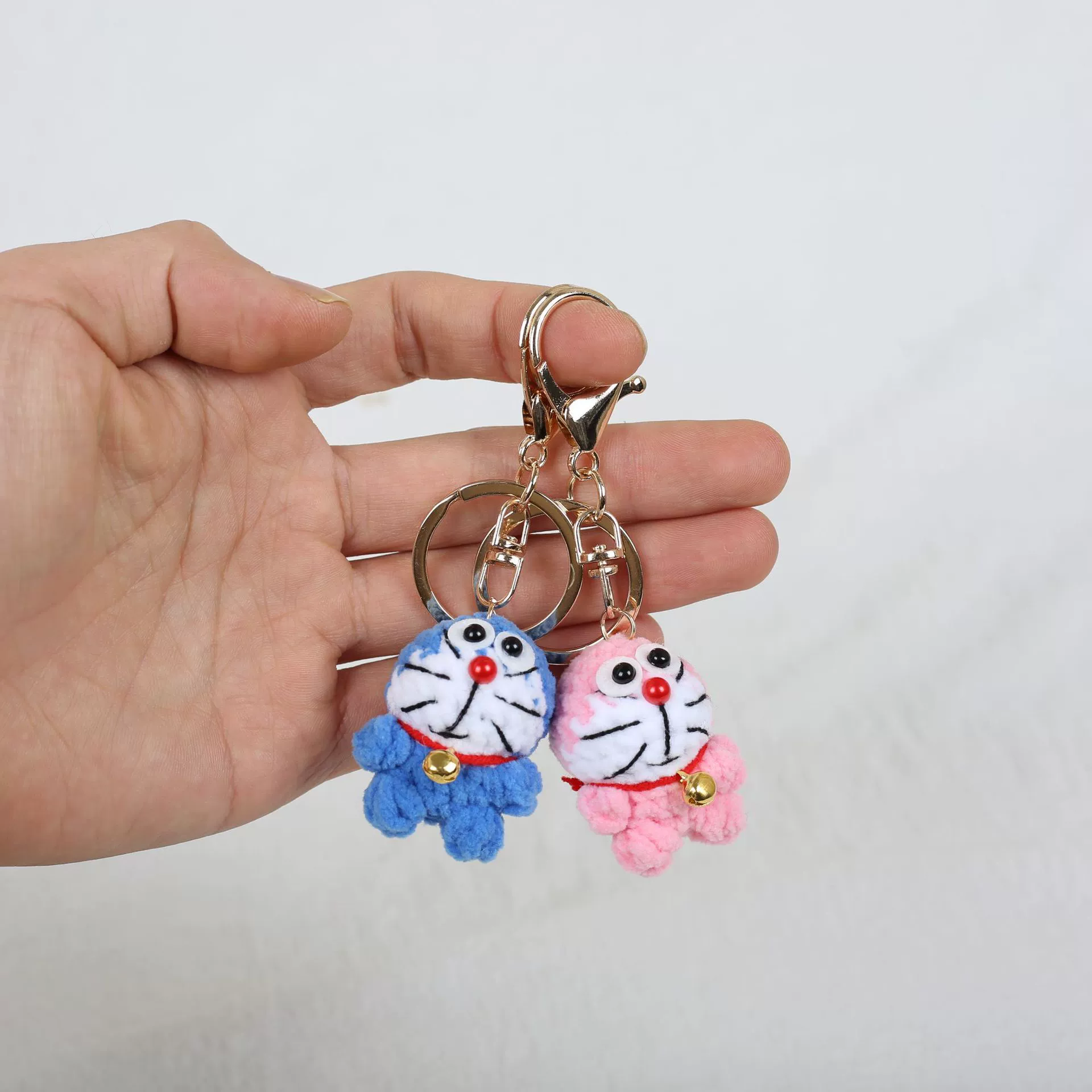 Japanese cute pendant, minifigure, fuchsia children's doll, Doraemon
