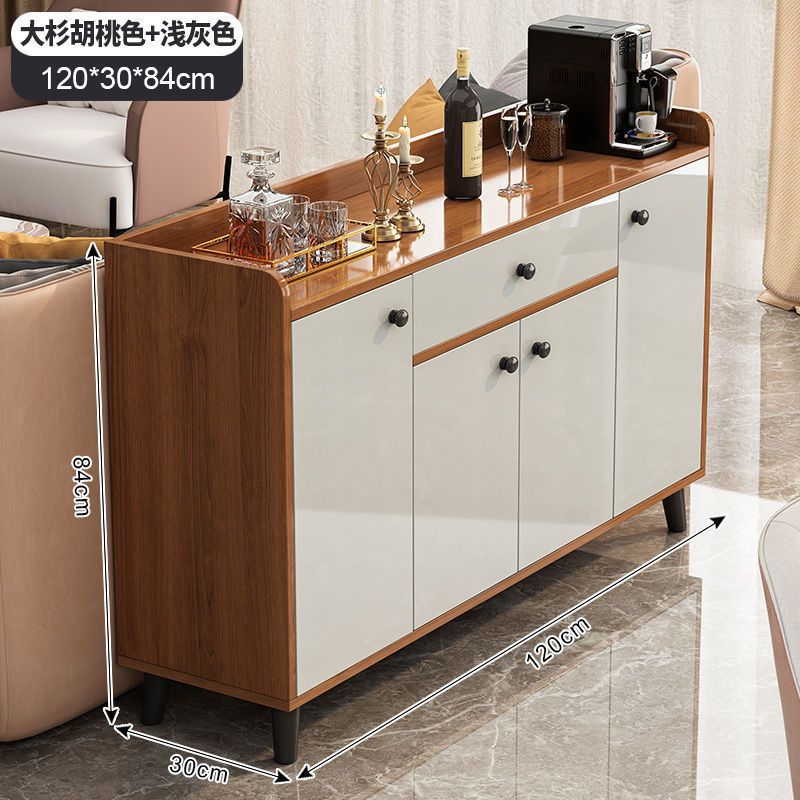 [4 개의 문과 1 개의 연기] 호두 색깔 120cm