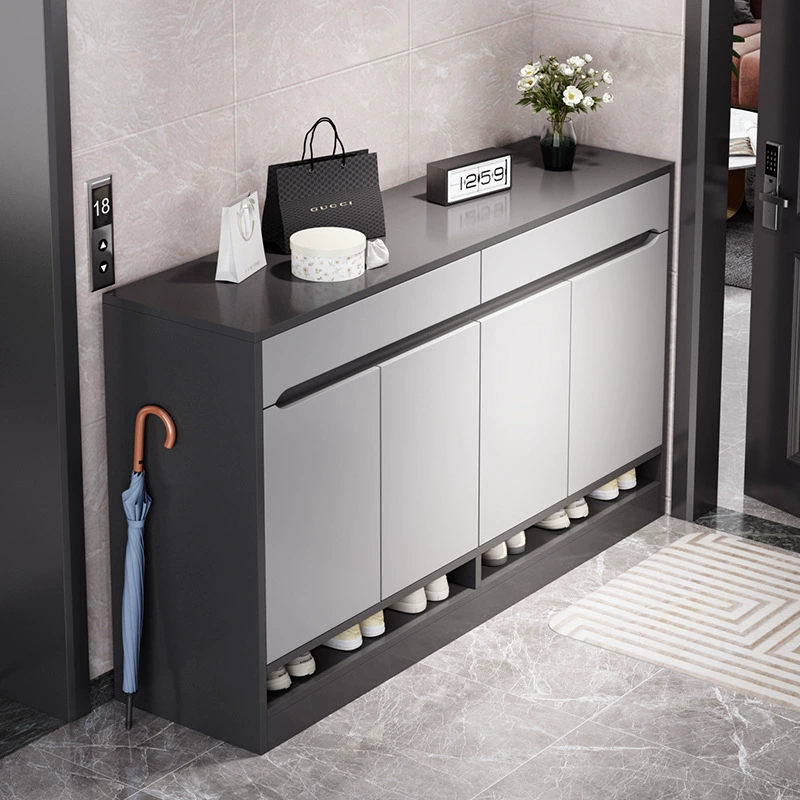 Шкаф для обуви для прихожей 2025 новая модель, внутренний шкаф для лестничной площадки, прихожая, вместительная обувная полка для дверного проема.