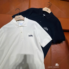 寇家25夏季新款男士Polo衫商务马车图案经典百搭时尚潮牌男装