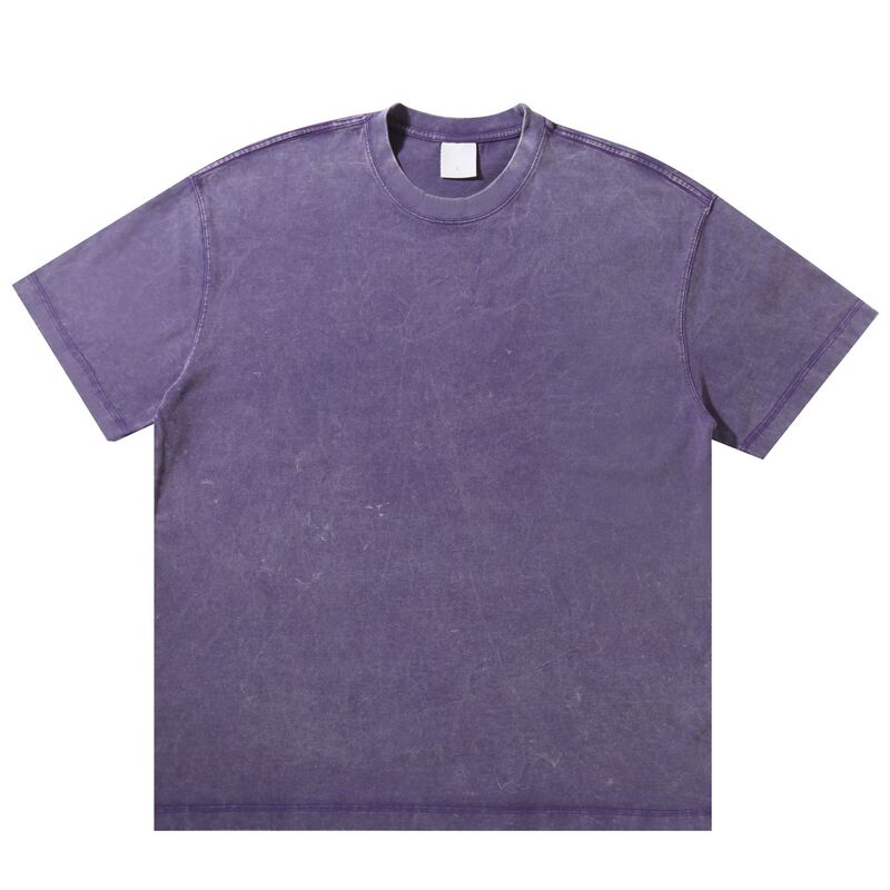 300 グラムヘビーウェイトピュアコットンウォッシュ Tシャツウォッシュ Tシャツレトロトレンディブランドルーズ Tシャツヨーロッパとアメリカのクロスボーダー Tシャツ男性用|undefined