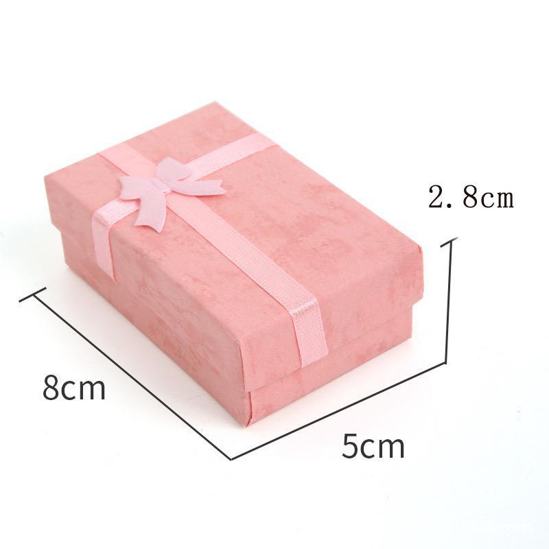 Caja de joyas de la cubierta del cielo y la tierra, serie de papeles de nube, pernos de orejas, taladro de regalo al por mayor, caja de embalaje de joyas de arco de fábrica