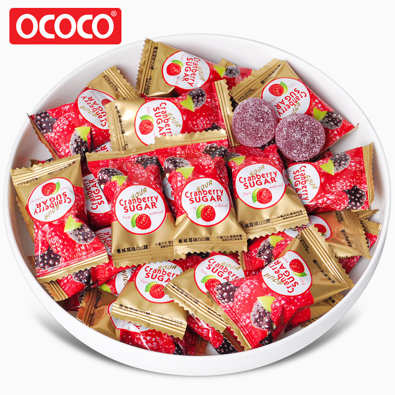 オココ クランベリー風味のジュースグミ 500g バルク ウェディング キャンディ グミ 子供の日のキャンディ スナック|undefined