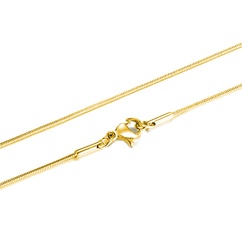 Fashion Solid Color Stainless Steel Plating Necklace 1 Piece