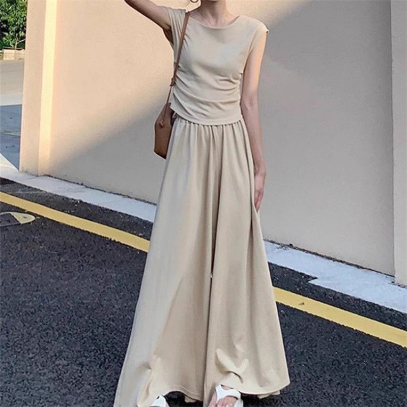 ChicShe Plus Size Tea Outfit For Women New Small Sweet Korean Style Dress Summer Set_voghion.com