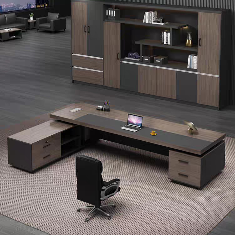 Jefe de escritorio moderno minimalista doble gabinete jefe escritorio Presidente gerente escritorio placa Escritorio de oficina nuevo moderno minimalista