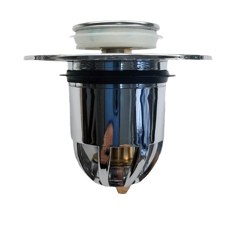 Lavabo lavabo de cobre lavabo fregadero fuga enchufe lavabo escurridor tubo rebote núcleo de acero inoxidable rebote