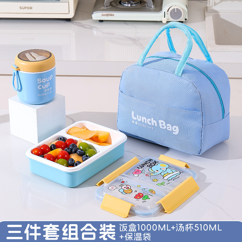 Lonchera de 3 Compartimentos Apta para Microondas