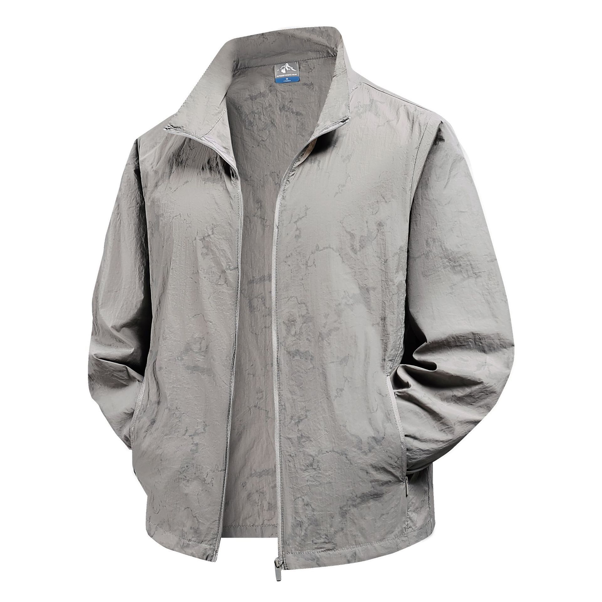 Men's Clothing Summer New Ice Silk Quick Drying Camouflage Sun Protection Clothing Outdoor Trend Leisure Travel Cool Skin Clothing Jacket_viptrois.com