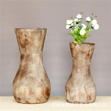厂家销售原创设计摄影师场景搭建摆拍道具手工木质花瓶花器花桶瓶