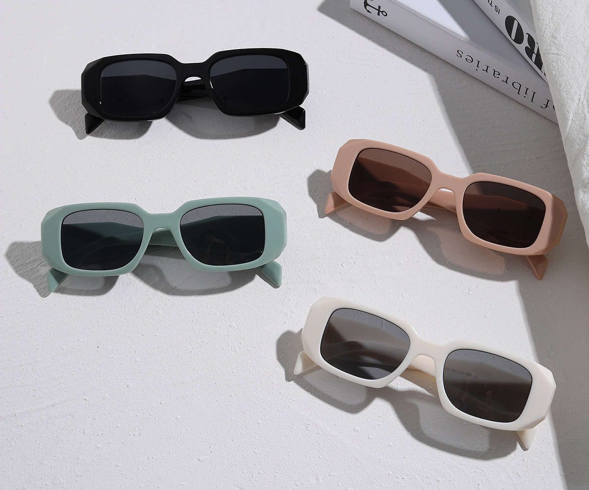 Fashion Square Rhombus Polygonal Frame Multicolor Sunglasses display picture 1