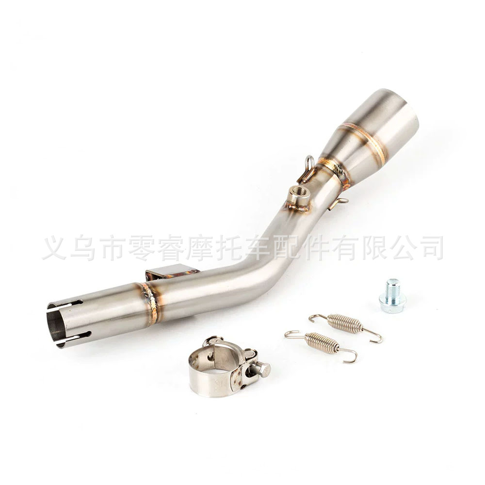 Motorcycle Modified Exhaust Pipe Middle Section Suitable for Klx230 Klx230L Klx230R Stainless Steel Exhaust