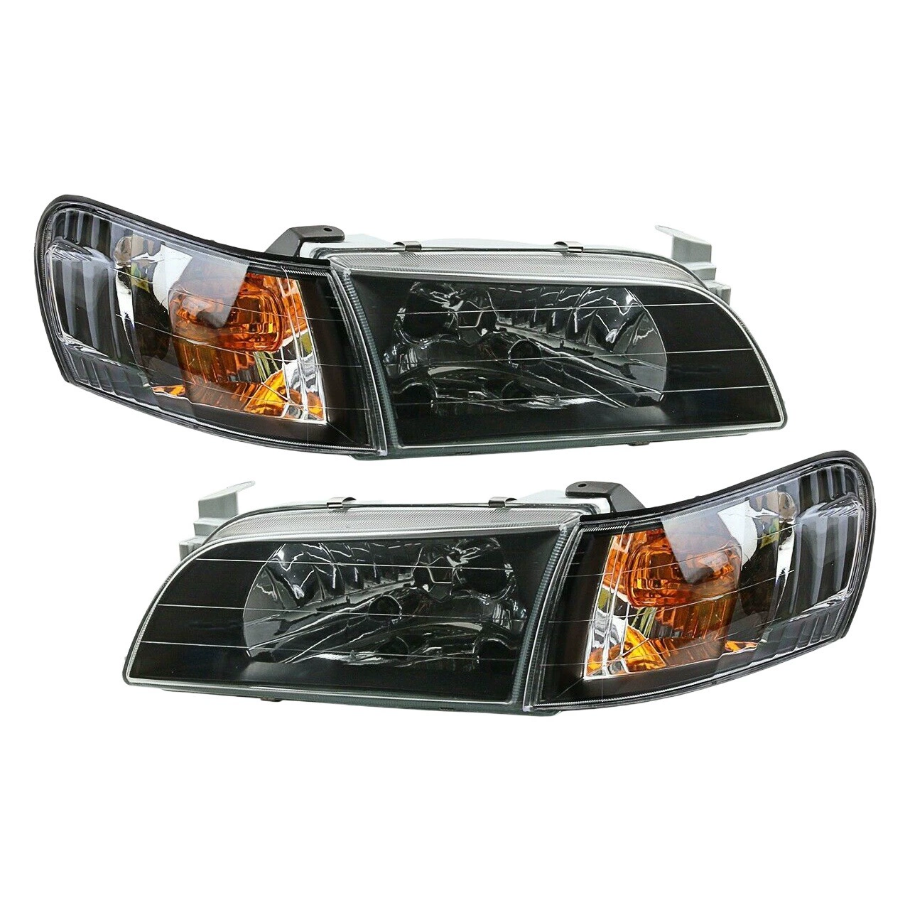 Подходит для Toyota Corolla AE100 AE101 модифицированные фары черные Угловые фонари черные фары Угловые фонари