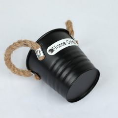 工廠 鐵皮花盆花器復古做舊鐵藝綠植多肉仿真花盆栽創意簡約