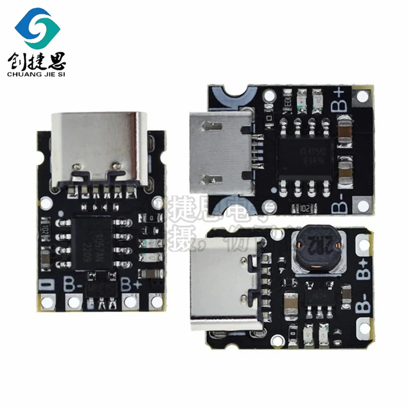 Tp4056 5V1A Lithium Battery Charging Board Charging Module Micro Interface Reverse Protection Microphone USB