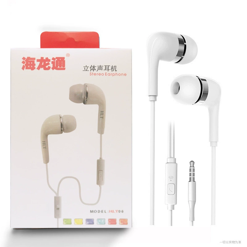 Wired earphones model 611, universal 3.5 mm or Type‑C, inline mic and volume control