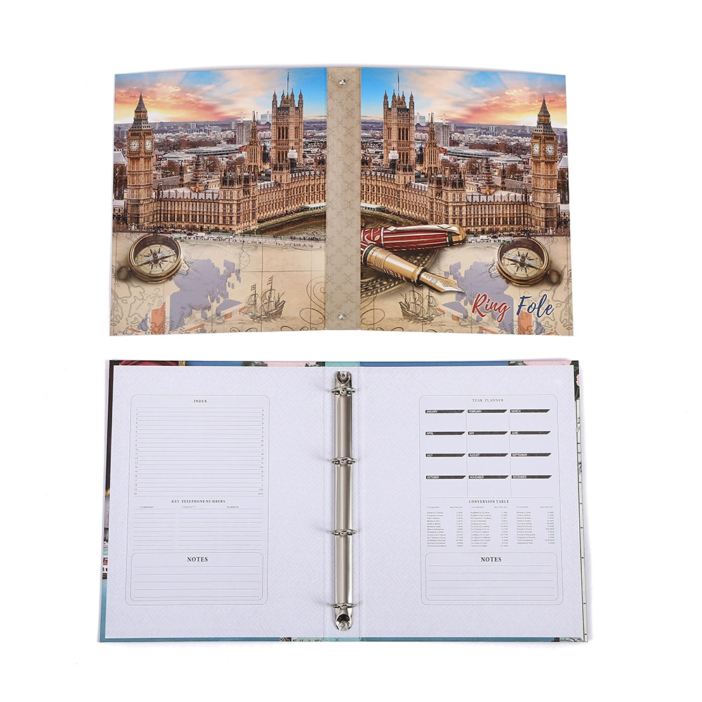 Exotic scenery folder a4 loose-leaf paper two-hole, three-hole, four-hole folder office organizing file folder