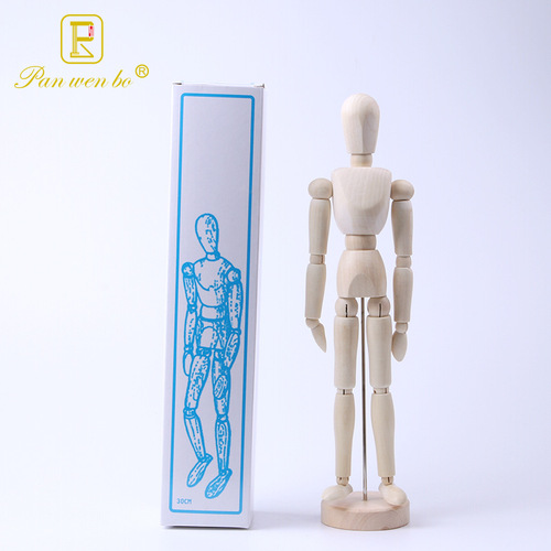 Panwen Bohe Wooden Doll Art Comics Imitation Human Body Flexible Joints Human Sketch Wooden Figure Wooden Ornaments Wholesale