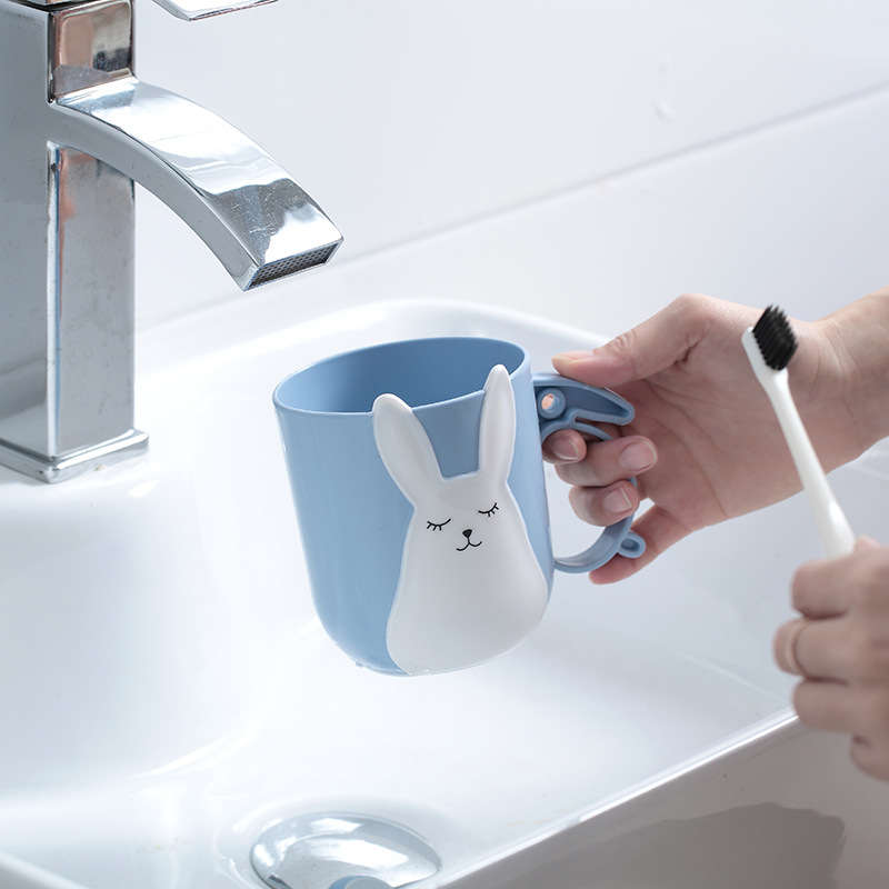 Bicchiere sciacquabocca cartoon per coppia e bambini bagno_voghion.com