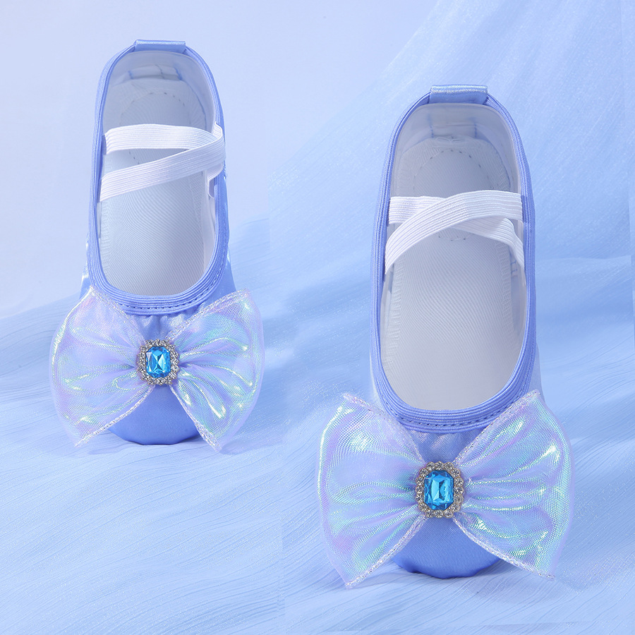 New Blue Adult Children's Lace-up Free Dance Shoes Women's Soft Sole Body Practice Shoes Cat Claw Shoes for Baby