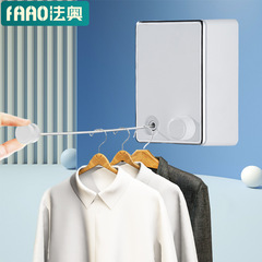 Punch-free balcony retractable invisible clothesline Indoor and outdoor stainless steel clothes drying rack clothes drying artifact clothes pole