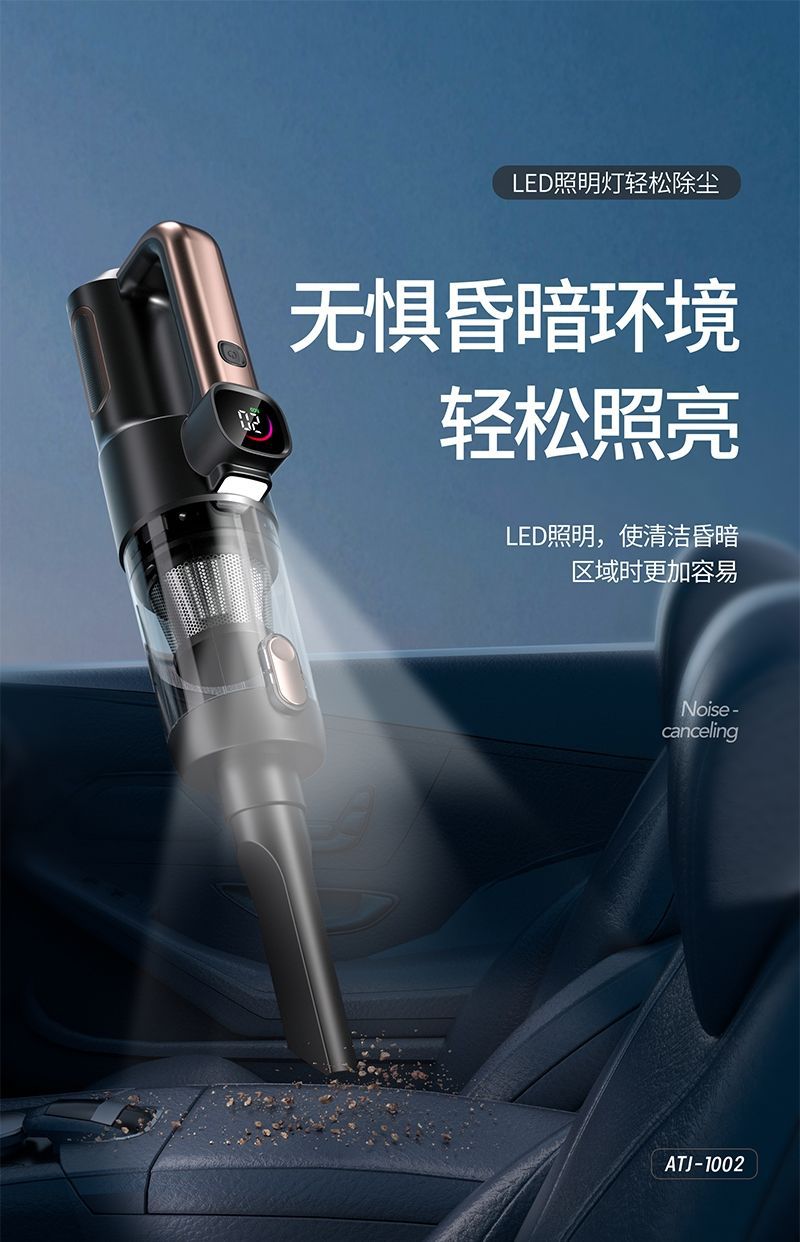 2025 New Car Vacuum Cleaner Super Powerful Suction Car Household Handheld Small Car Wireless Vacuum Cleaner