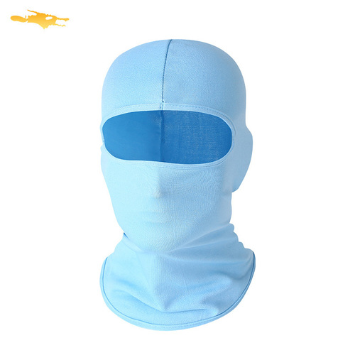 Cycling mask four-season sports hood polyester sun protection motorcycle outdoor windproof milk silk full face Lycra hood