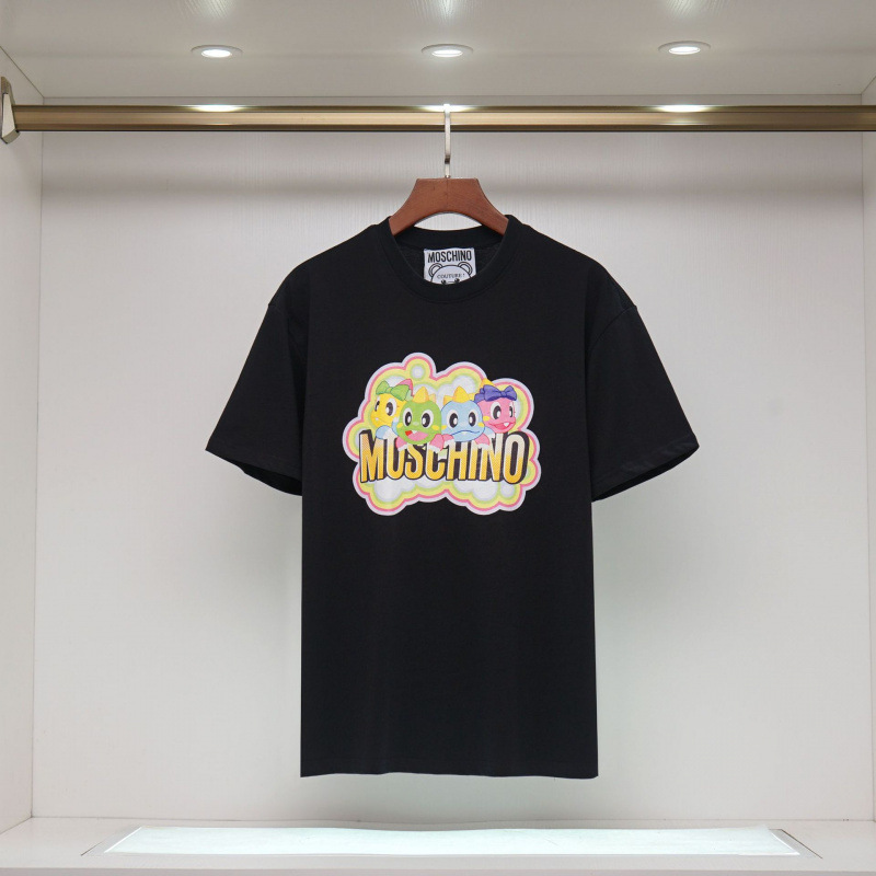 2025 春夏新作メンズカジュアルラウンドネック半袖 T シャツ中空刺繍クマ文字ルーズで多用途|undefined